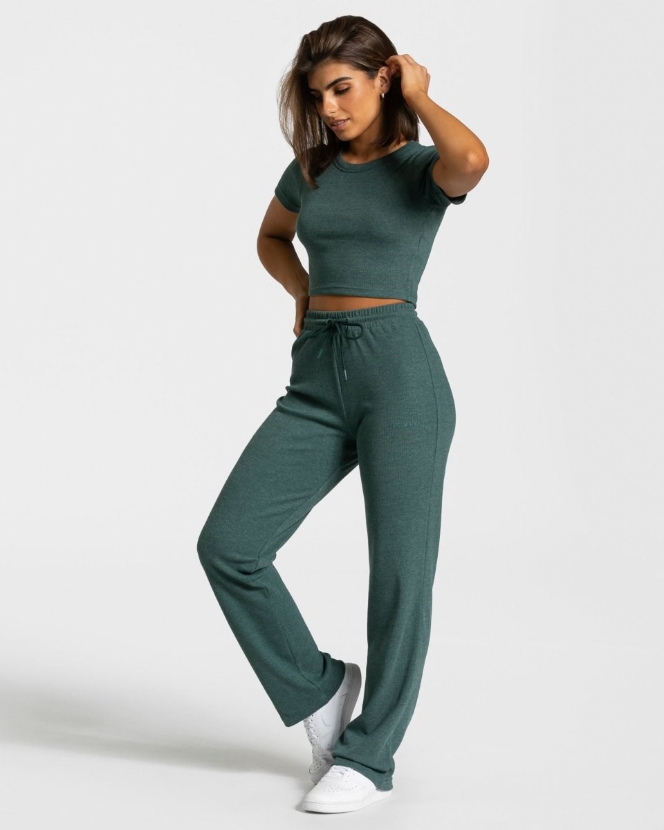 TEVEO Lounge T-Shirt Dunkelgrün | 381426XYU