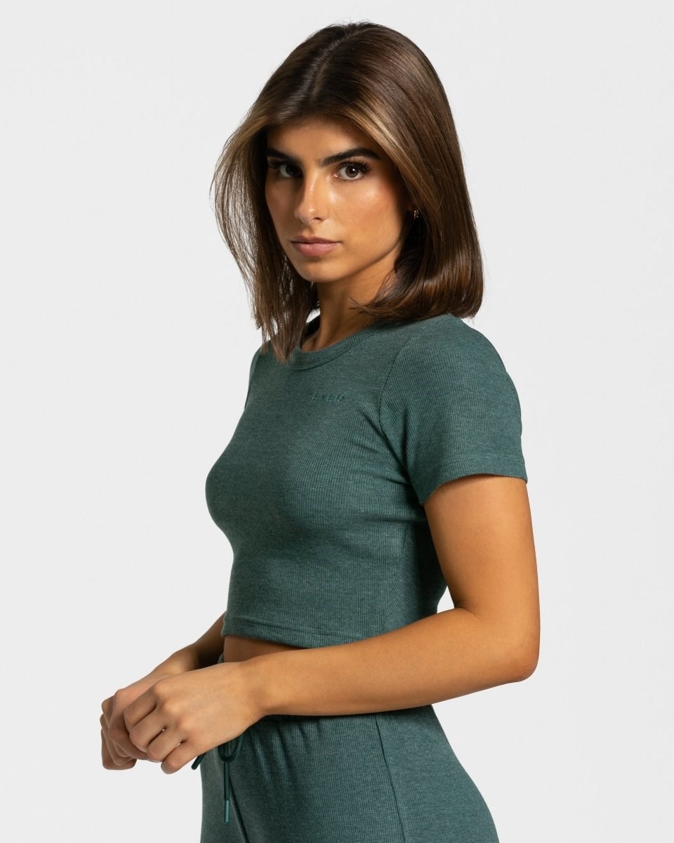 TEVEO Lounge T-Shirt Dunkelgrün | 381426XYU