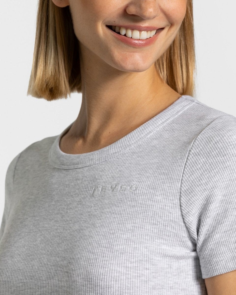TEVEO Lounge T-Shirt Hellgrau | 163028LYX