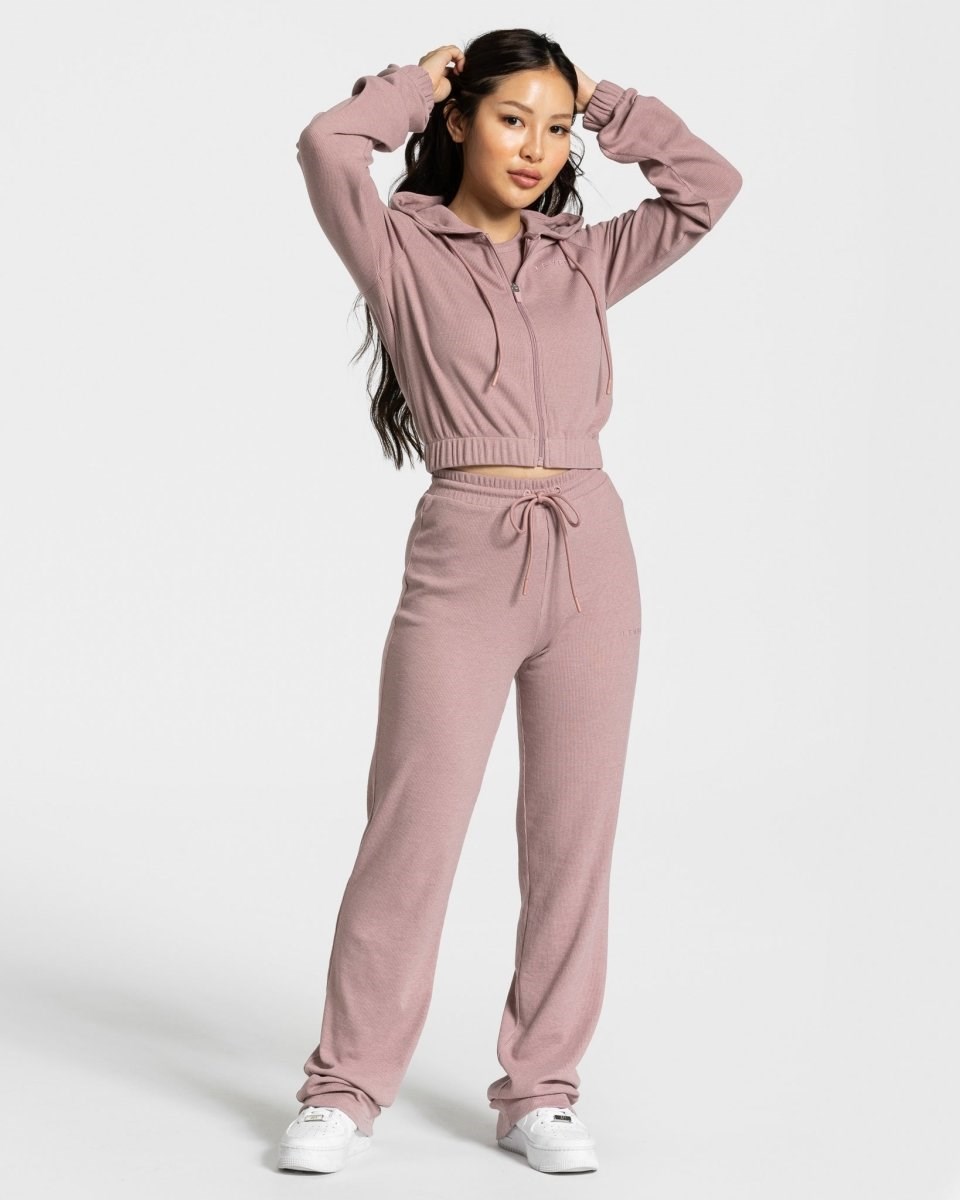 TEVEO Lounge Zip Hoodie Rosa | 046397GHO