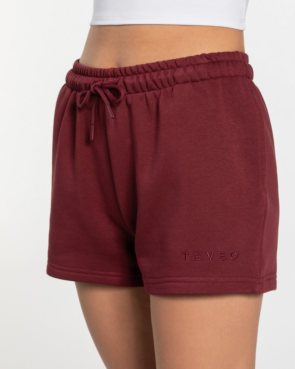 TEVEO Oversized Shorts Rot | 745628ZRW