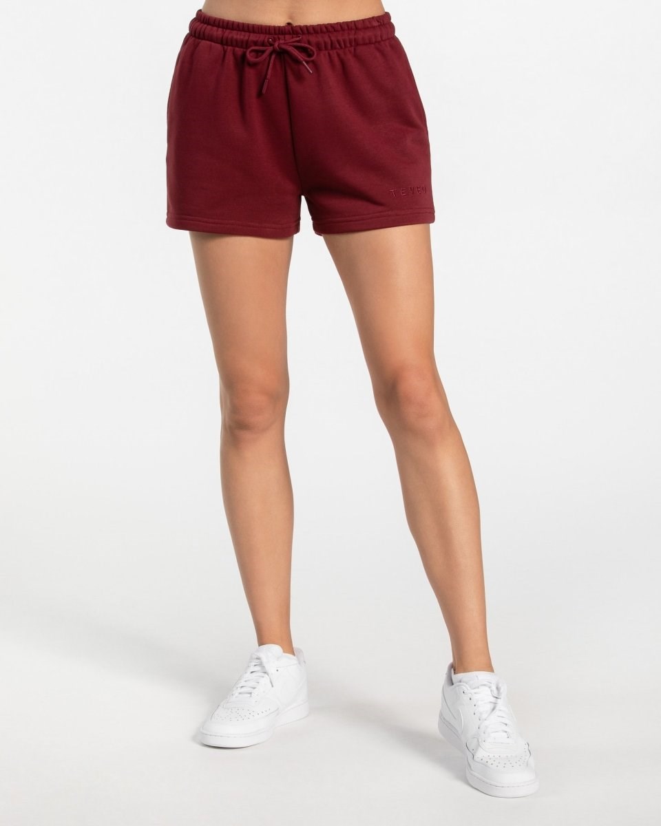 TEVEO Oversized Shorts Rot | 745628ZRW