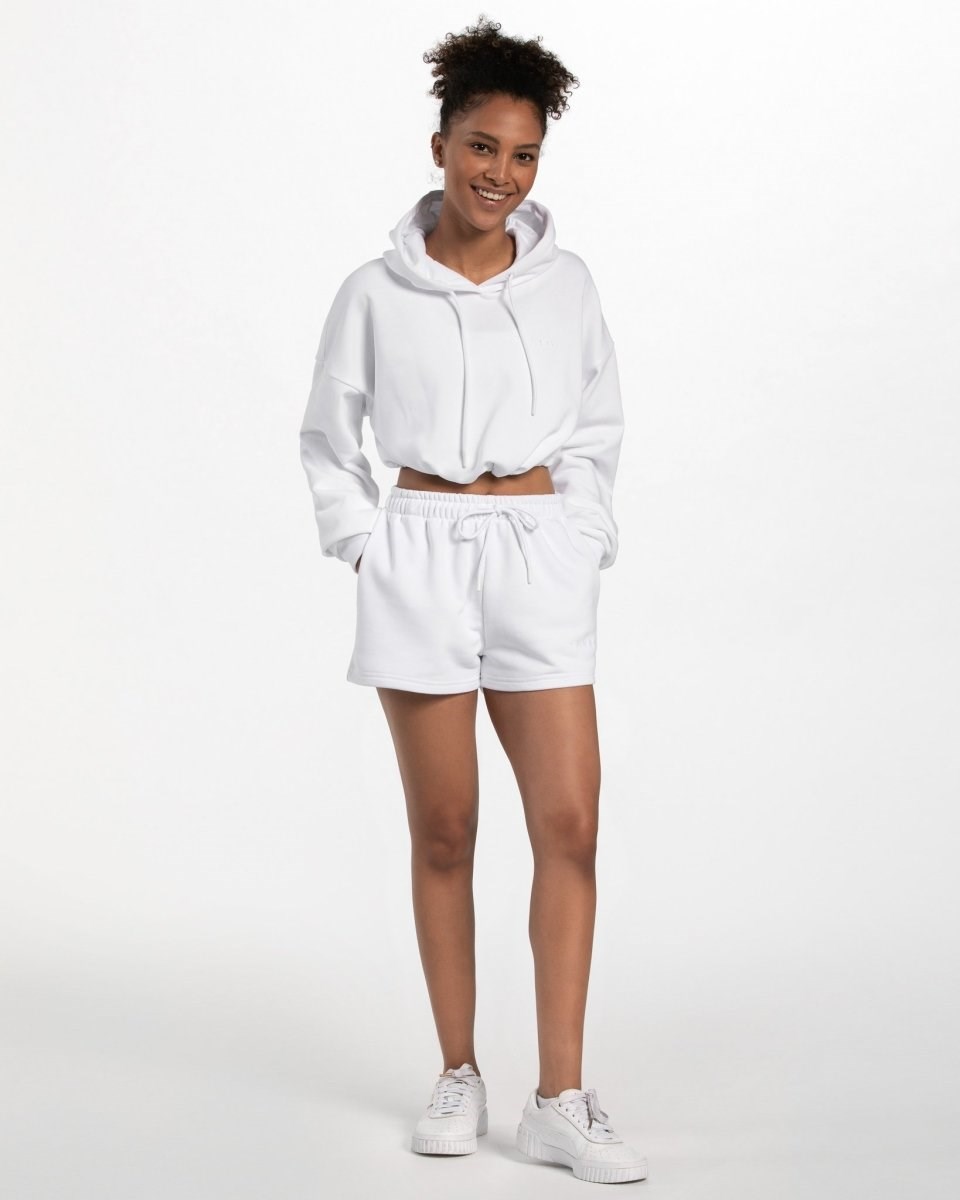 TEVEO Oversized Shorts Weiß | 594672SJV