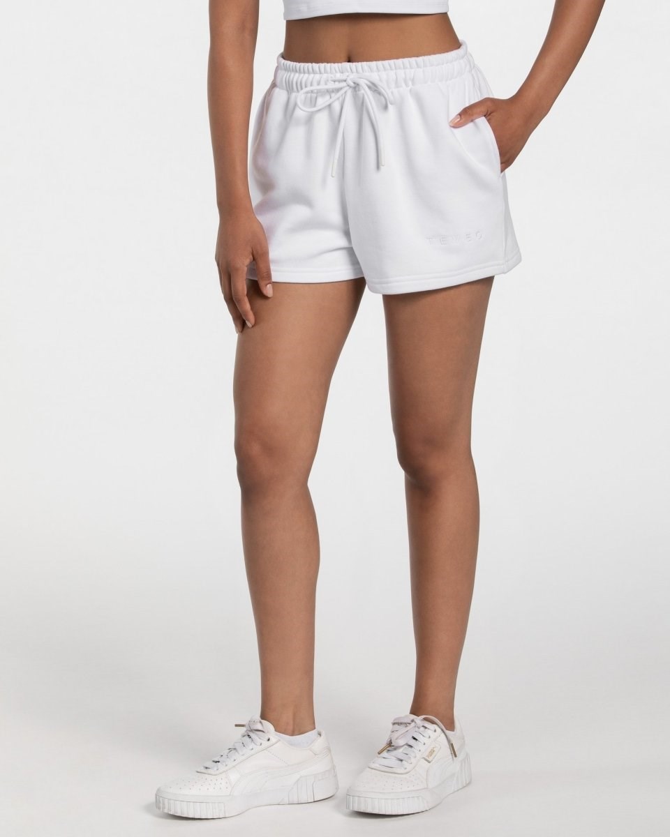 TEVEO Oversized Shorts Weiß | 594672SJV