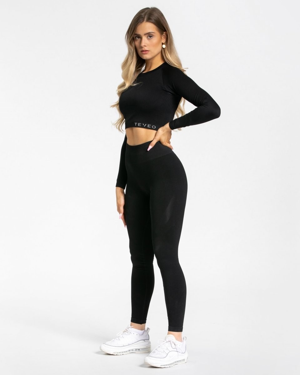 TEVEO Power Longsleeve Schwarz | 675132VSR