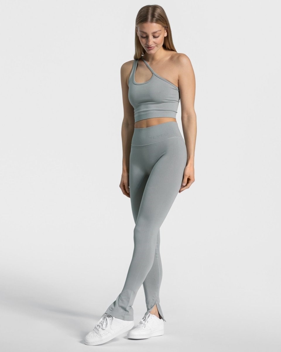 TEVEO Sassy One Shoulder Top Blau | 591247NDM