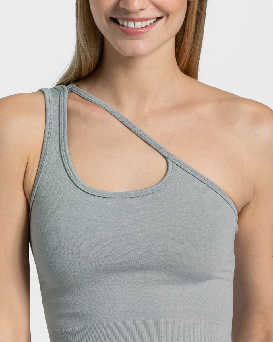 TEVEO Sassy One Shoulder Top Blau | 591247NDM