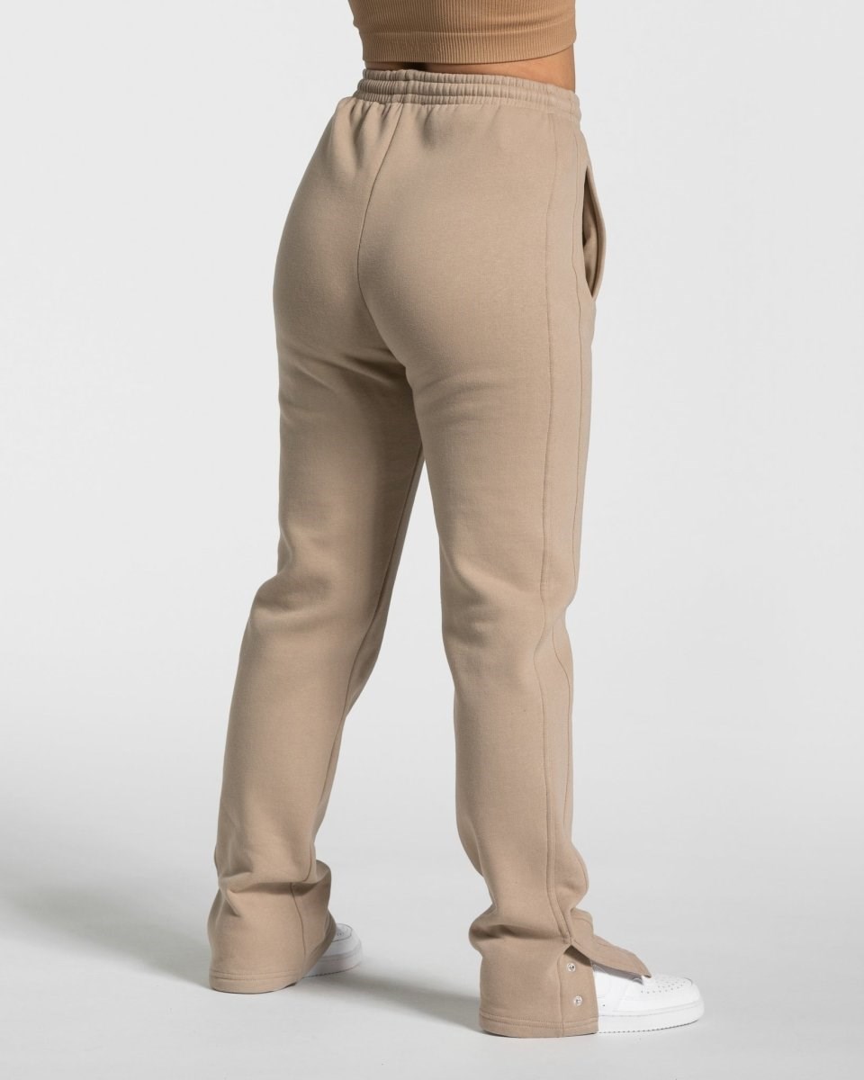 TEVEO Sassy Slit Jogger Beige | 341026QTK