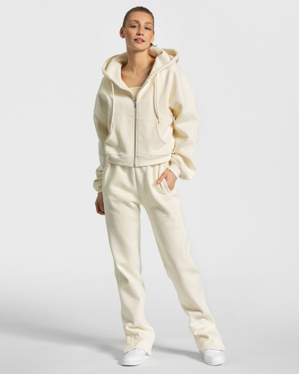 TEVEO Sassy Slit Jogger Ivory | 786310PKB