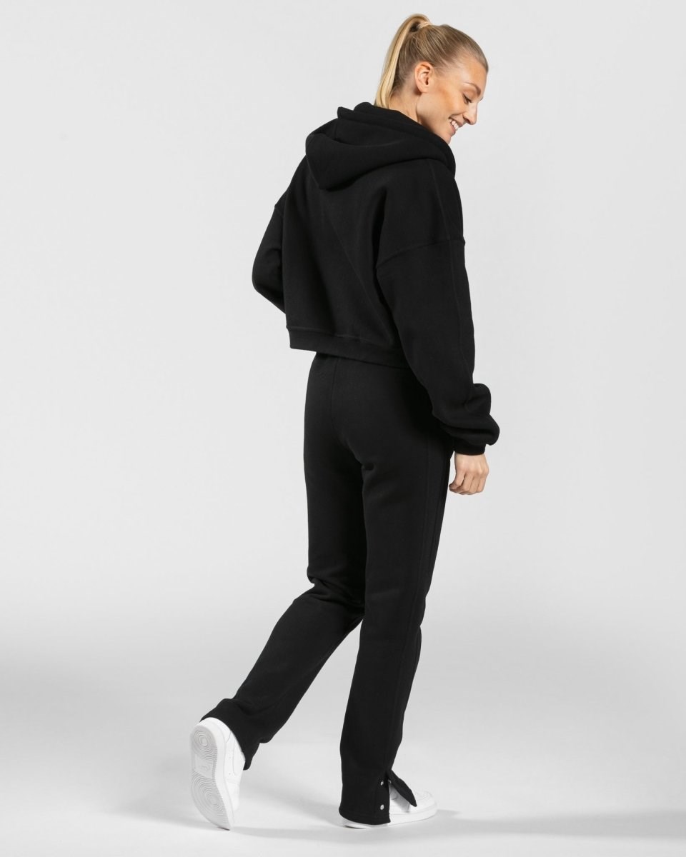TEVEO Sassy Slit Jogger Schwarz | 857412JIF