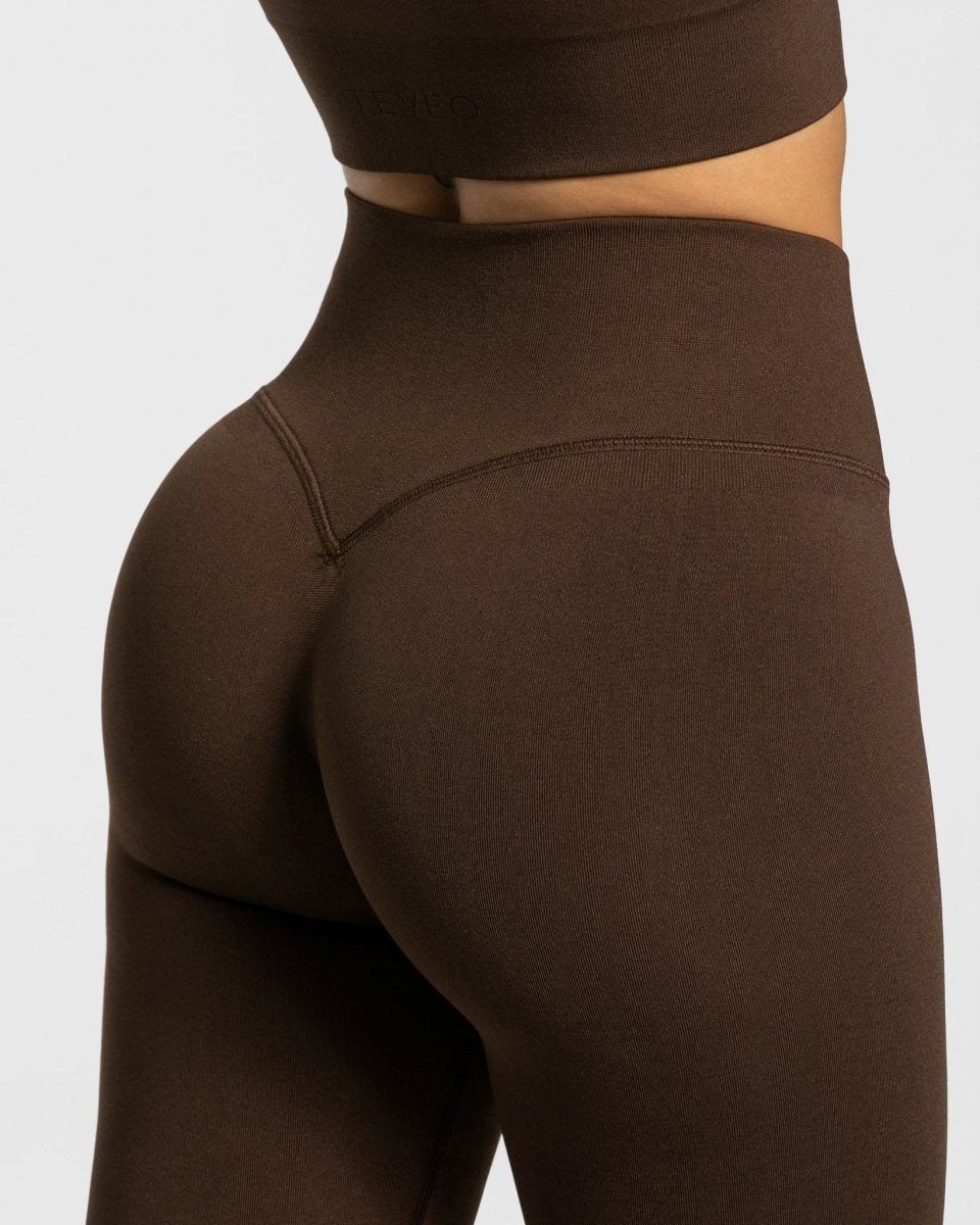 TEVEO Sassy Slit Leggings Braun | 492680FHU