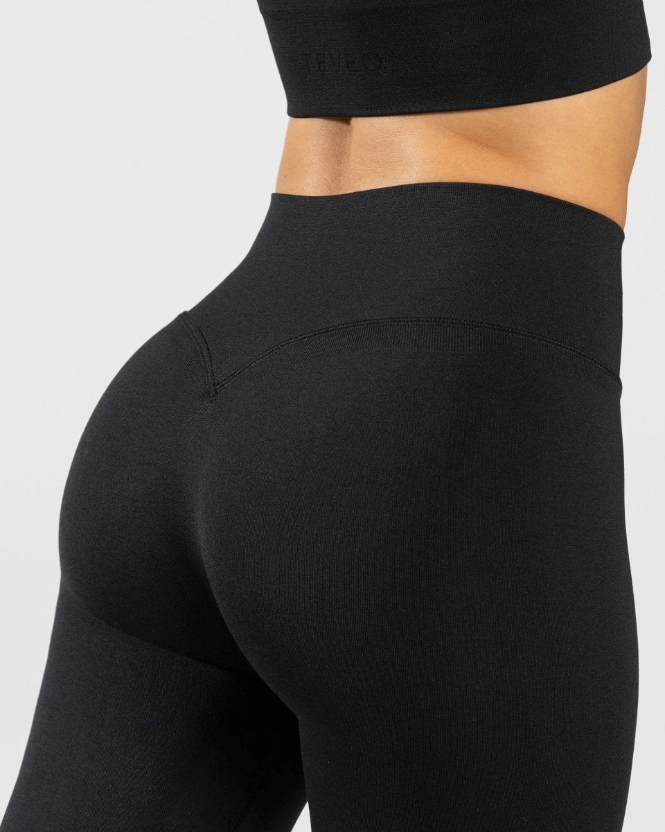 TEVEO Sassy Slit Leggings Schwarz | 672401OYW