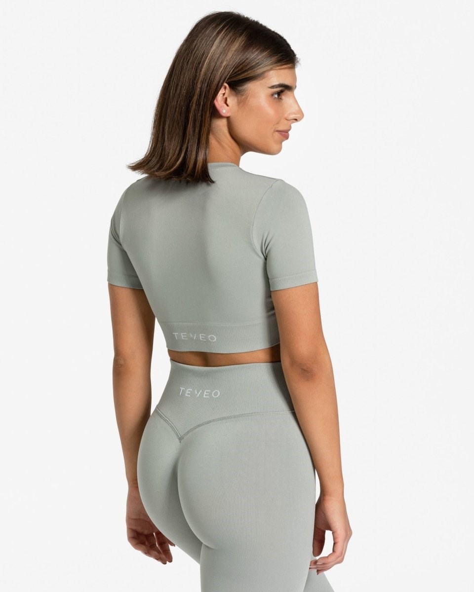 TEVEO Sensation Crop Top Gray | 620597KGF