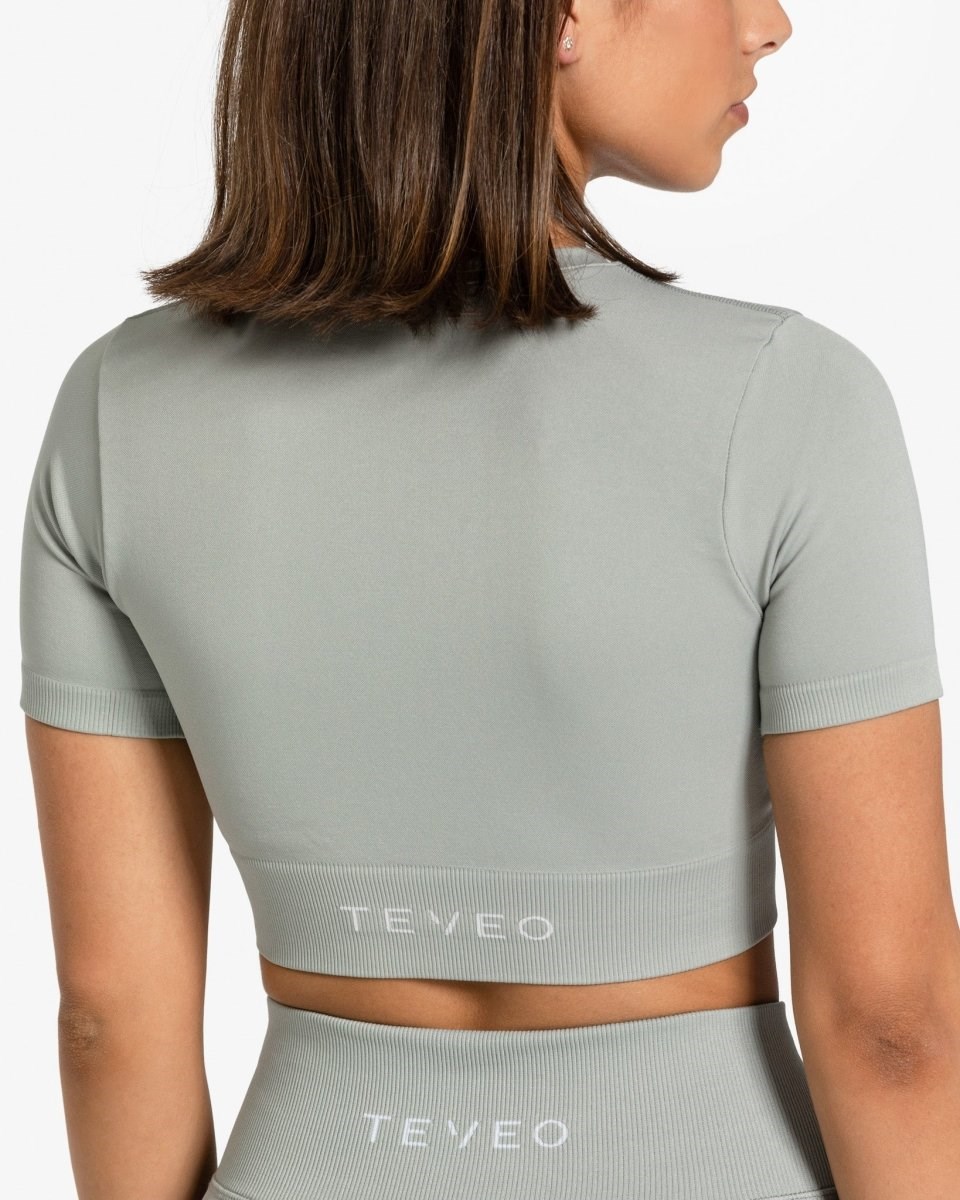 TEVEO Sensation Crop Top Gray | 620597KGF