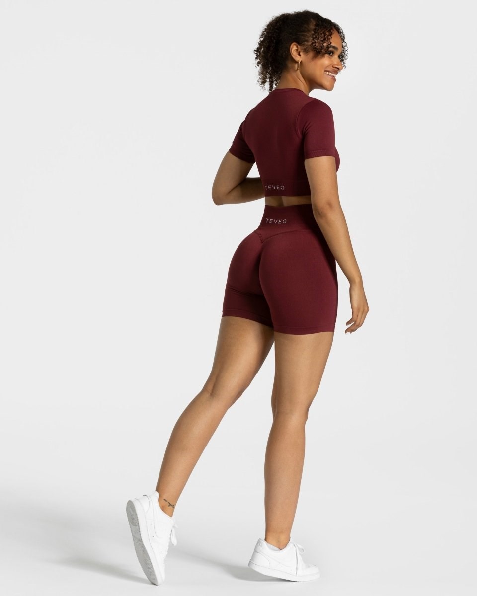 TEVEO Sensation Crop Top Rot | 256348MLG