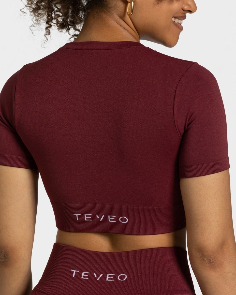 TEVEO Sensation Crop Top Rot | 256348MLG