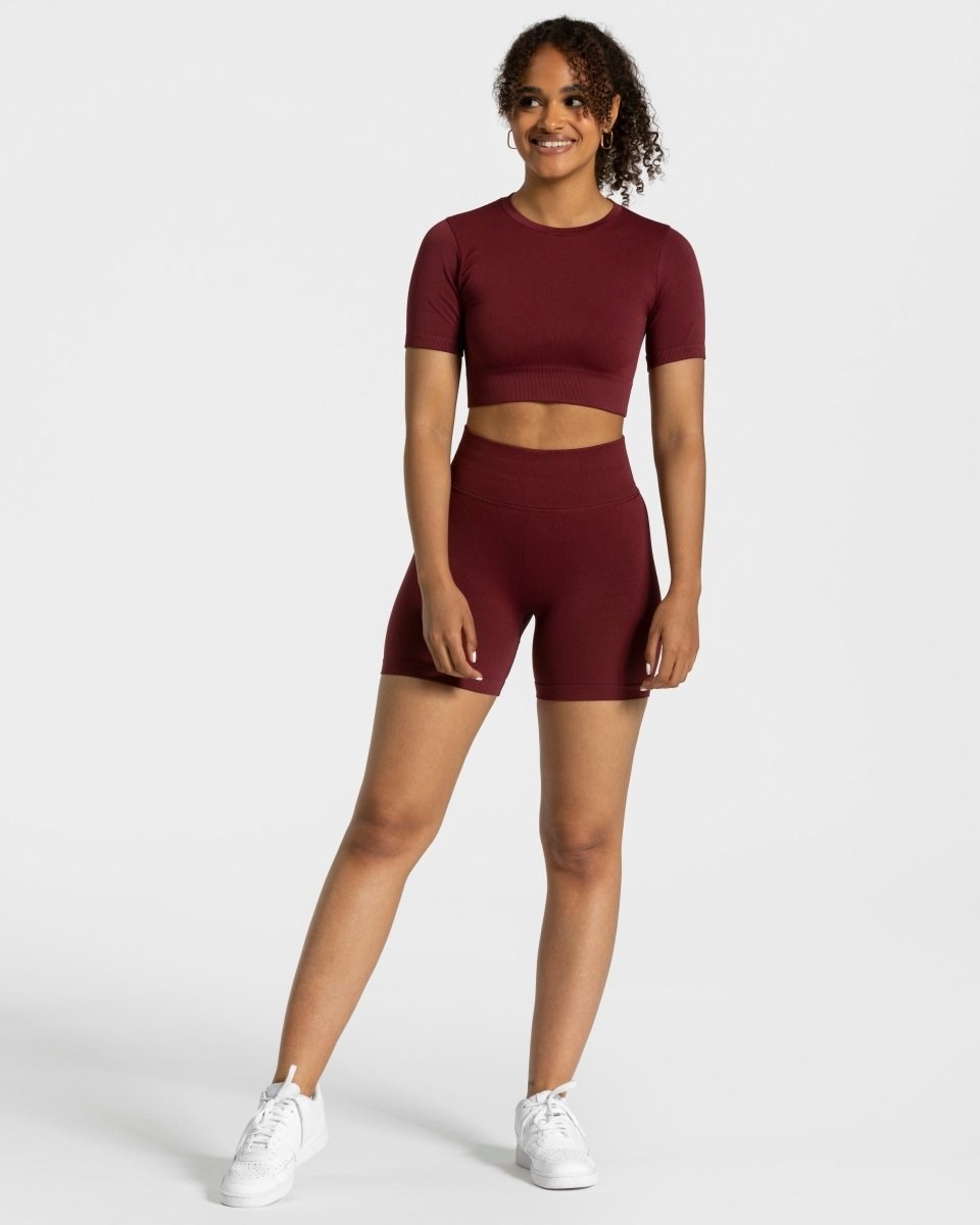 TEVEO Sensation Crop Top Rot | 256348MLG