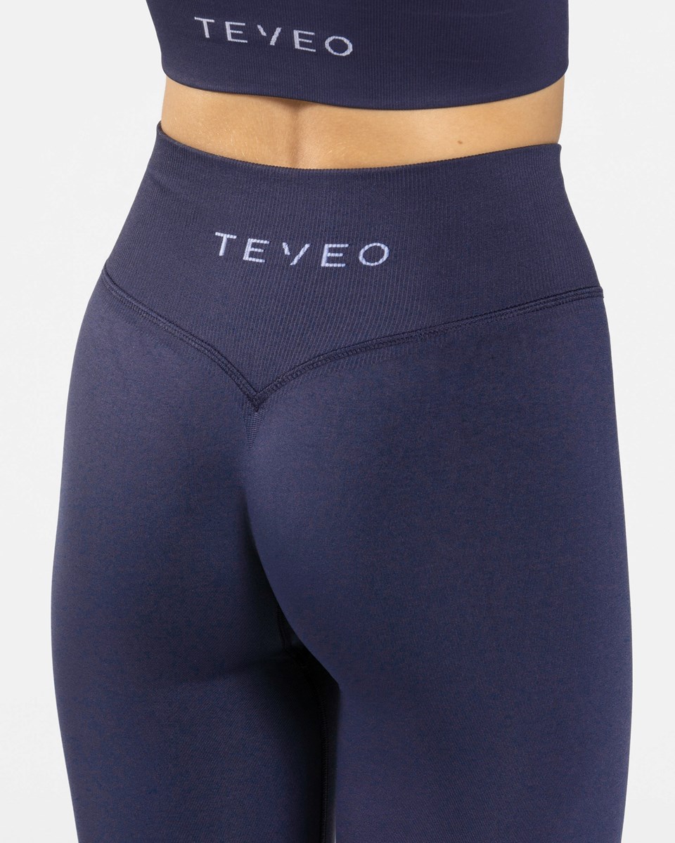 TEVEO Sensation Leggings Dunkelblau | 647039AFZ