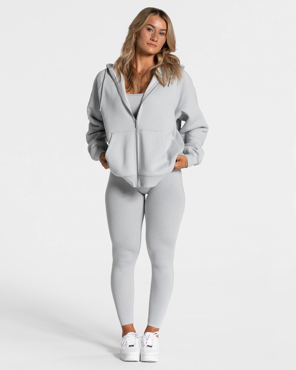 TEVEO Statement Oversized Jackets Hellgrau | 531462SCJ