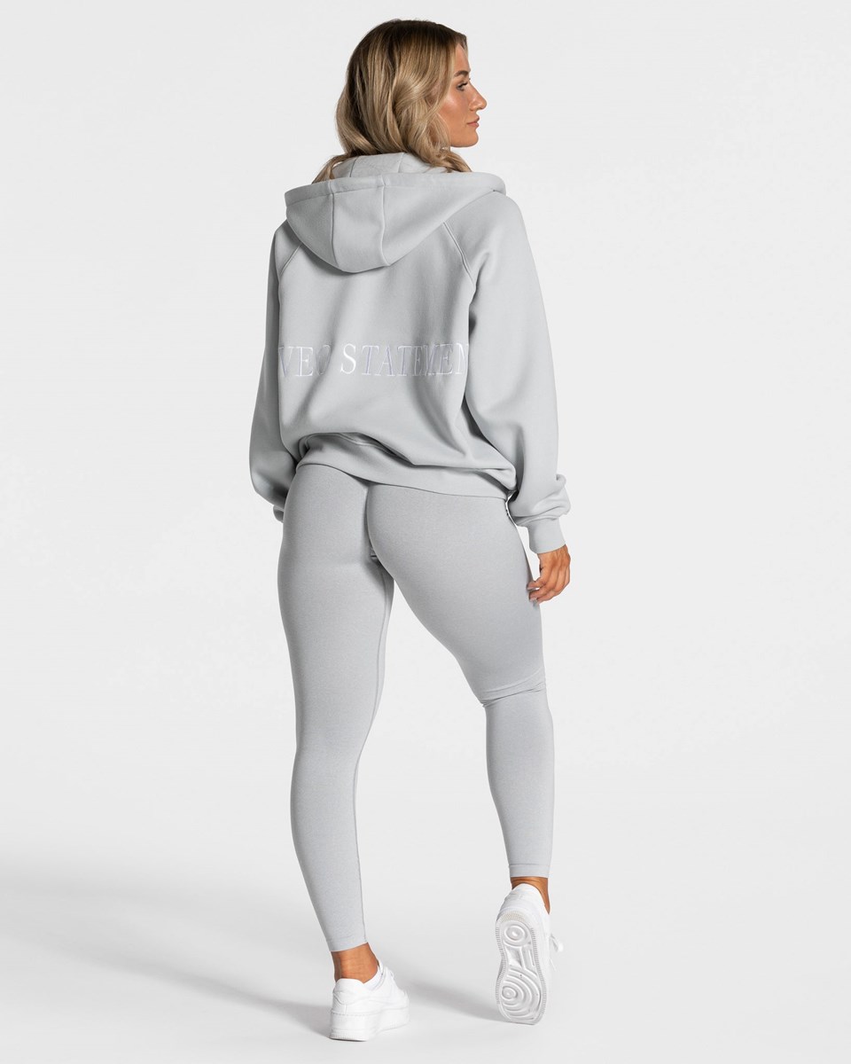 TEVEO Statement Oversized Jackets Hellgrau | 531462SCJ