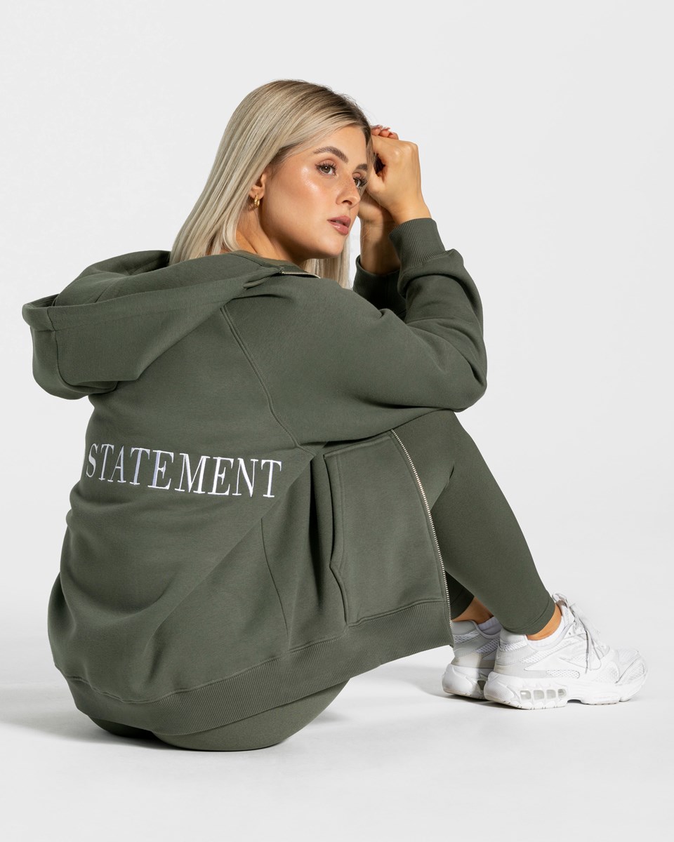 TEVEO Statement Oversized Jackets Khaki | 019572VCL