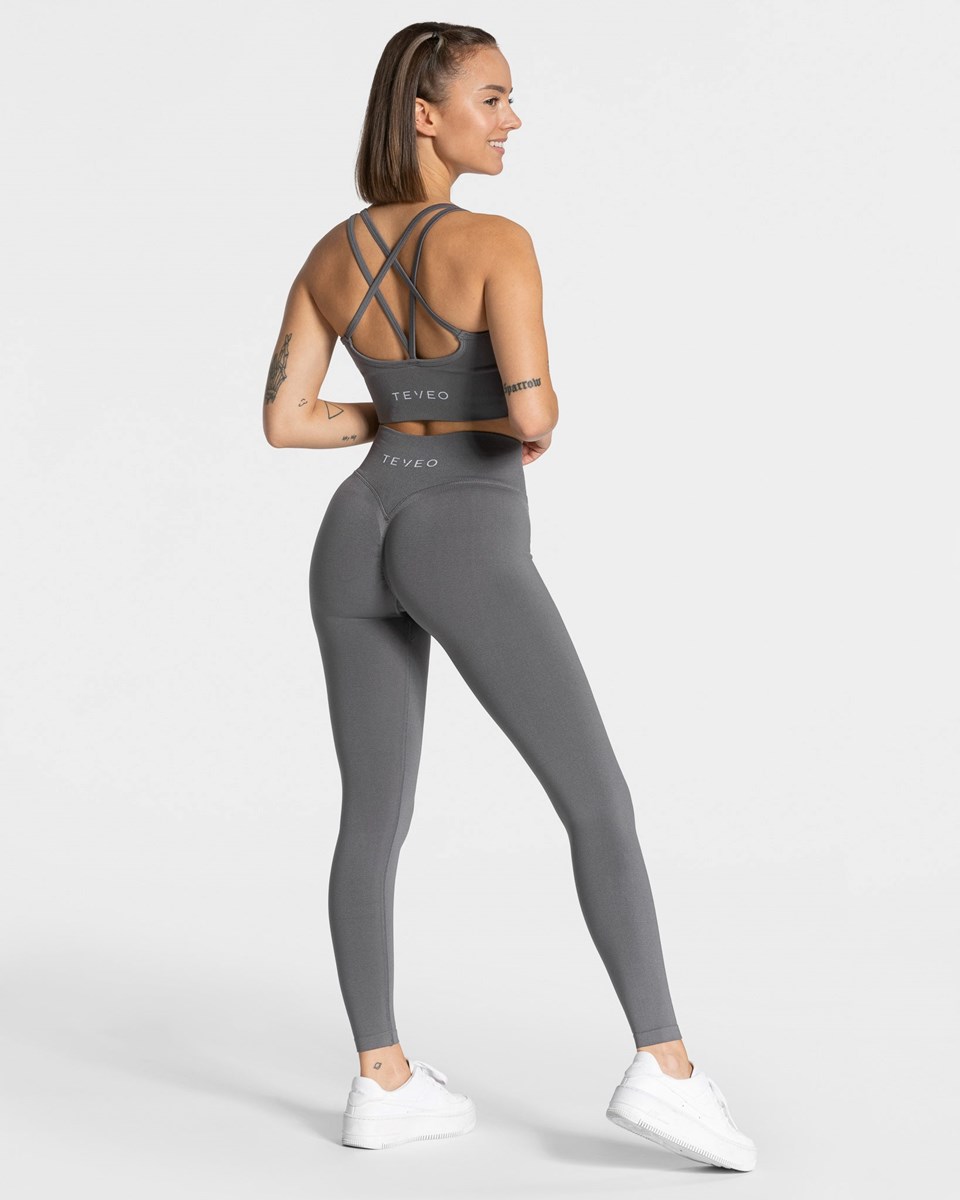 TEVEO Statement Scrunch Leggings Graphit | 264839VZK