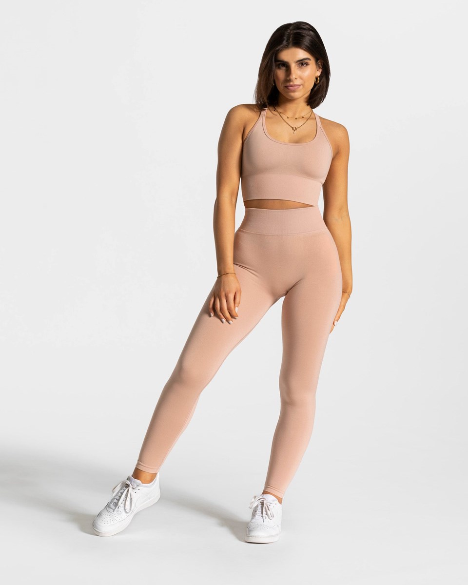 TEVEO Statement Scrunch Leggings Rosa | 729386OEL