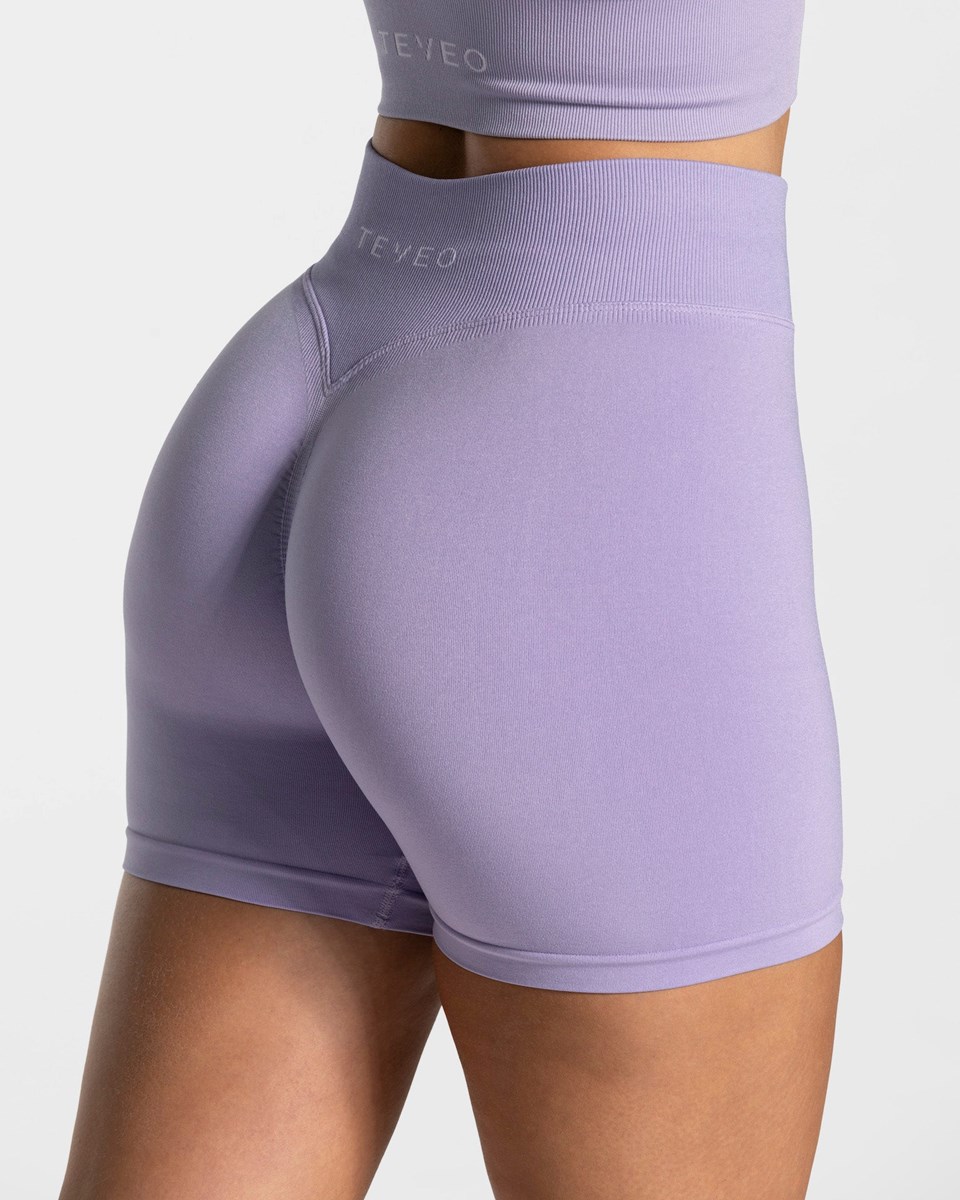 TEVEO Statement Scrunch Shorts Flieder | 395106NGB