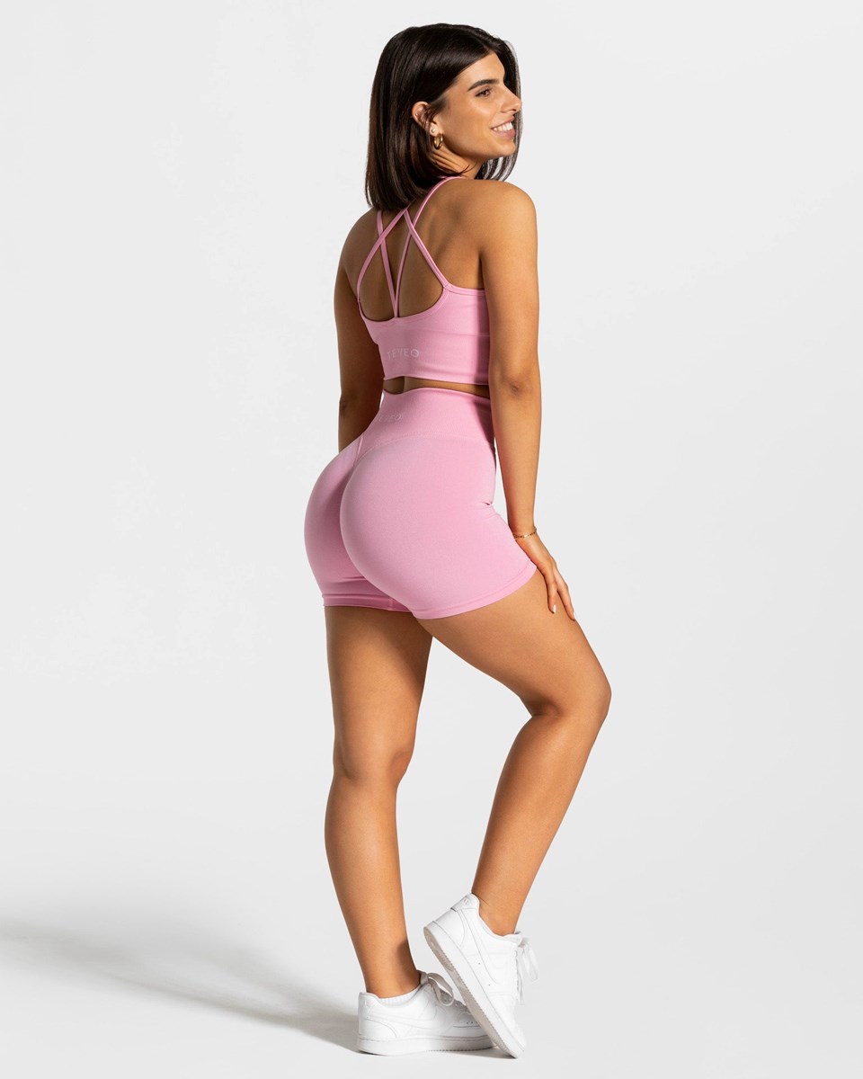 TEVEO Statement Scrunch Shorts Rosa | 489071LWE