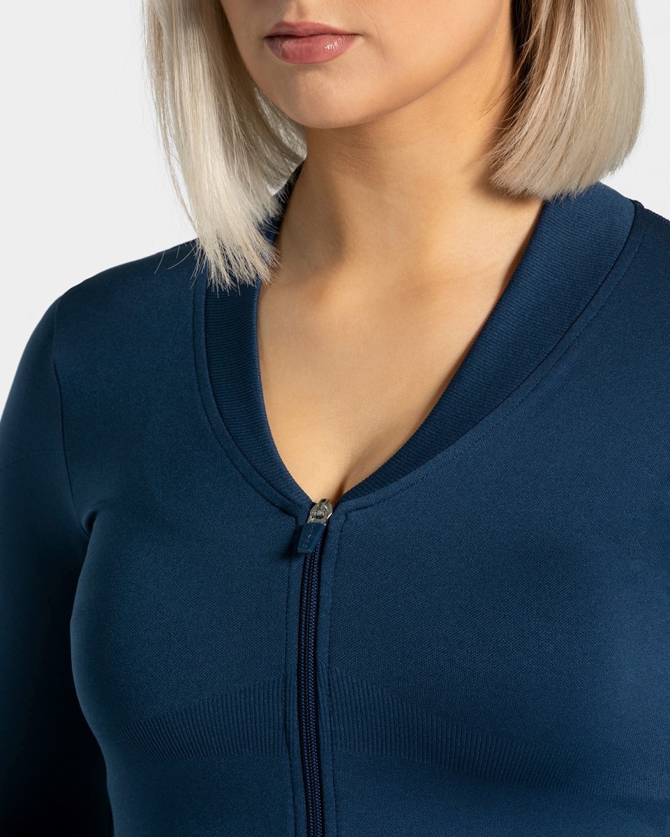 TEVEO Statement Zip Jackets Dunkelblau | 261847PAC