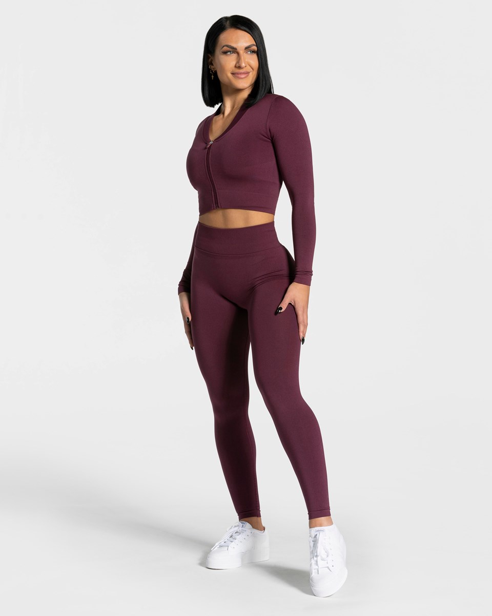 TEVEO Statement Zip Jackets Pflaume | 203914DOA