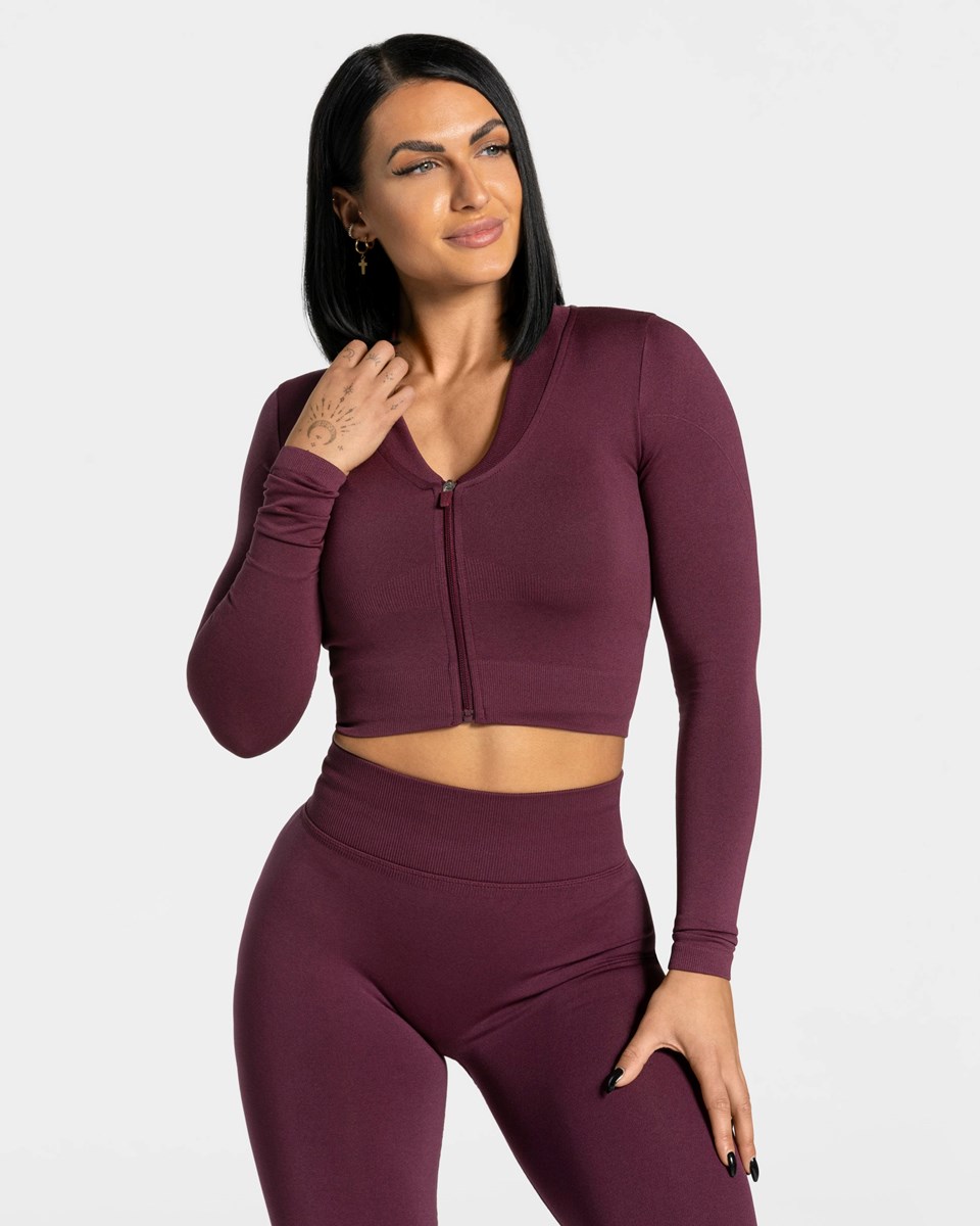 TEVEO Statement Zip Jackets Pflaume | 203914DOA