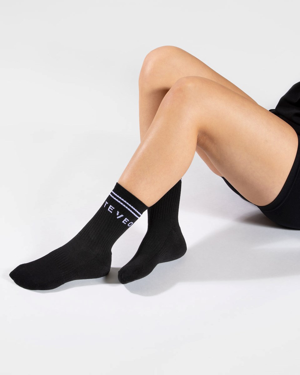 TEVEO TEVEO Crew Socken (2er) Schwarz | 432507KFA