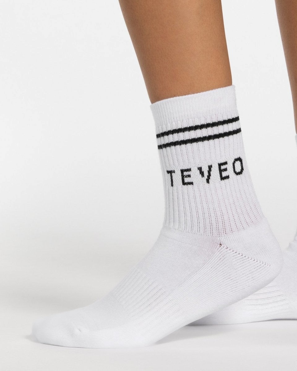 TEVEO TEVEO Crew Socken (2er) Weiß | 958023JOH