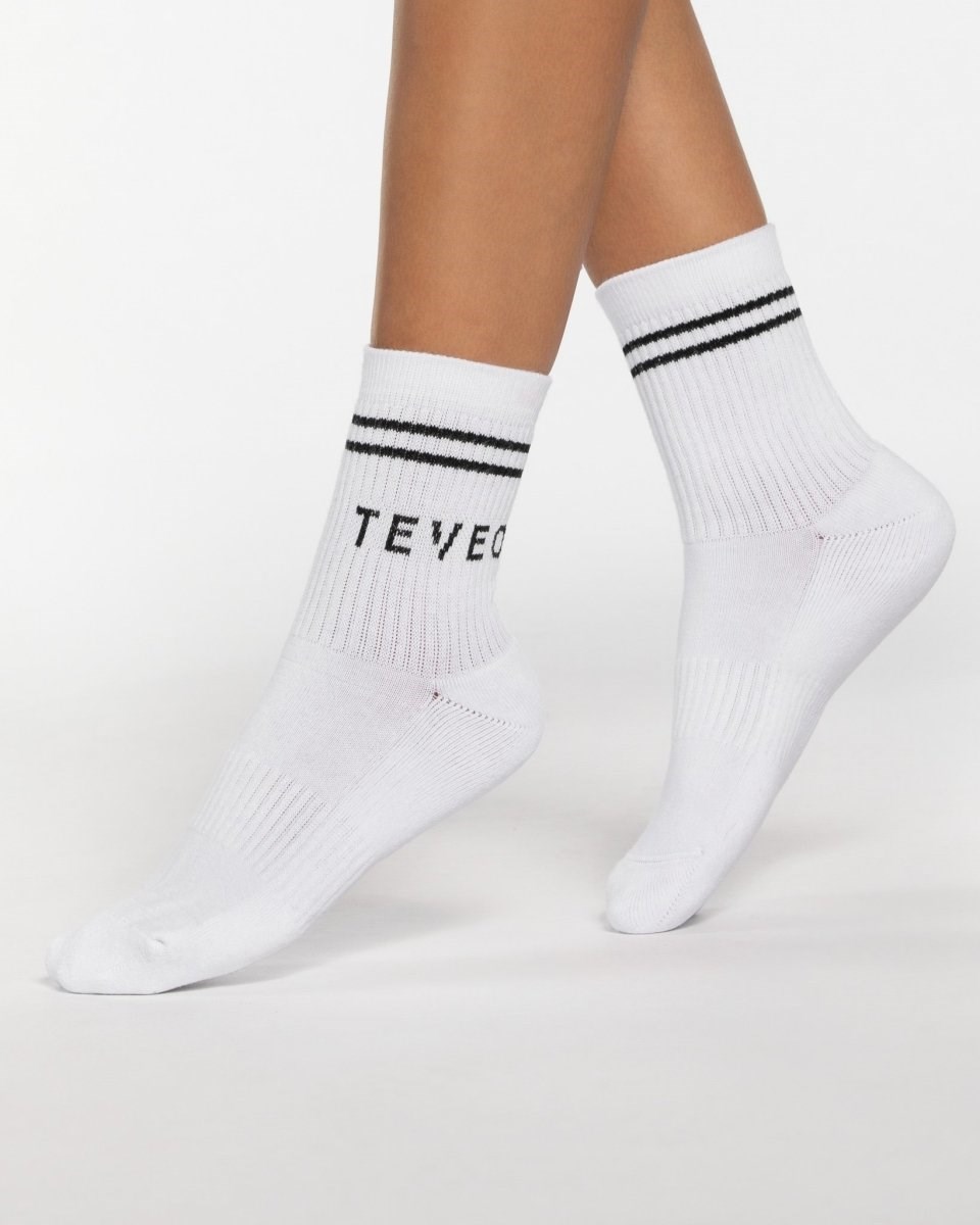 TEVEO TEVEO Crew Socken (2er) Weiß | 958023JOH
