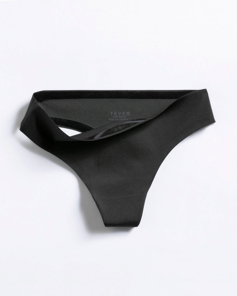 TEVEO TEVEO Seamless Tanga (2er) Schwarz | 087294MRA