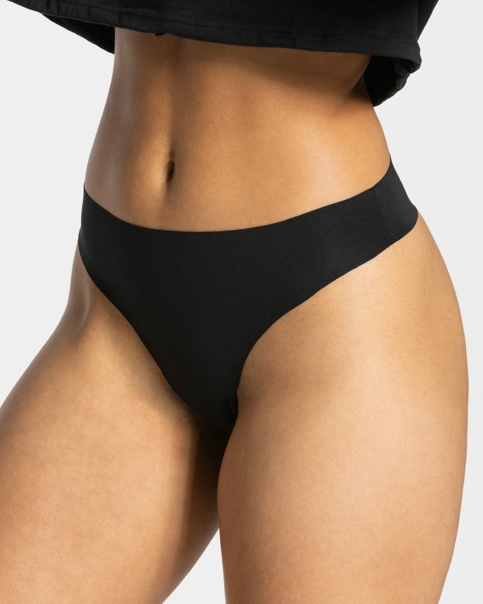 TEVEO TEVEO Seamless Tanga (2er) Schwarz | 087294MRA