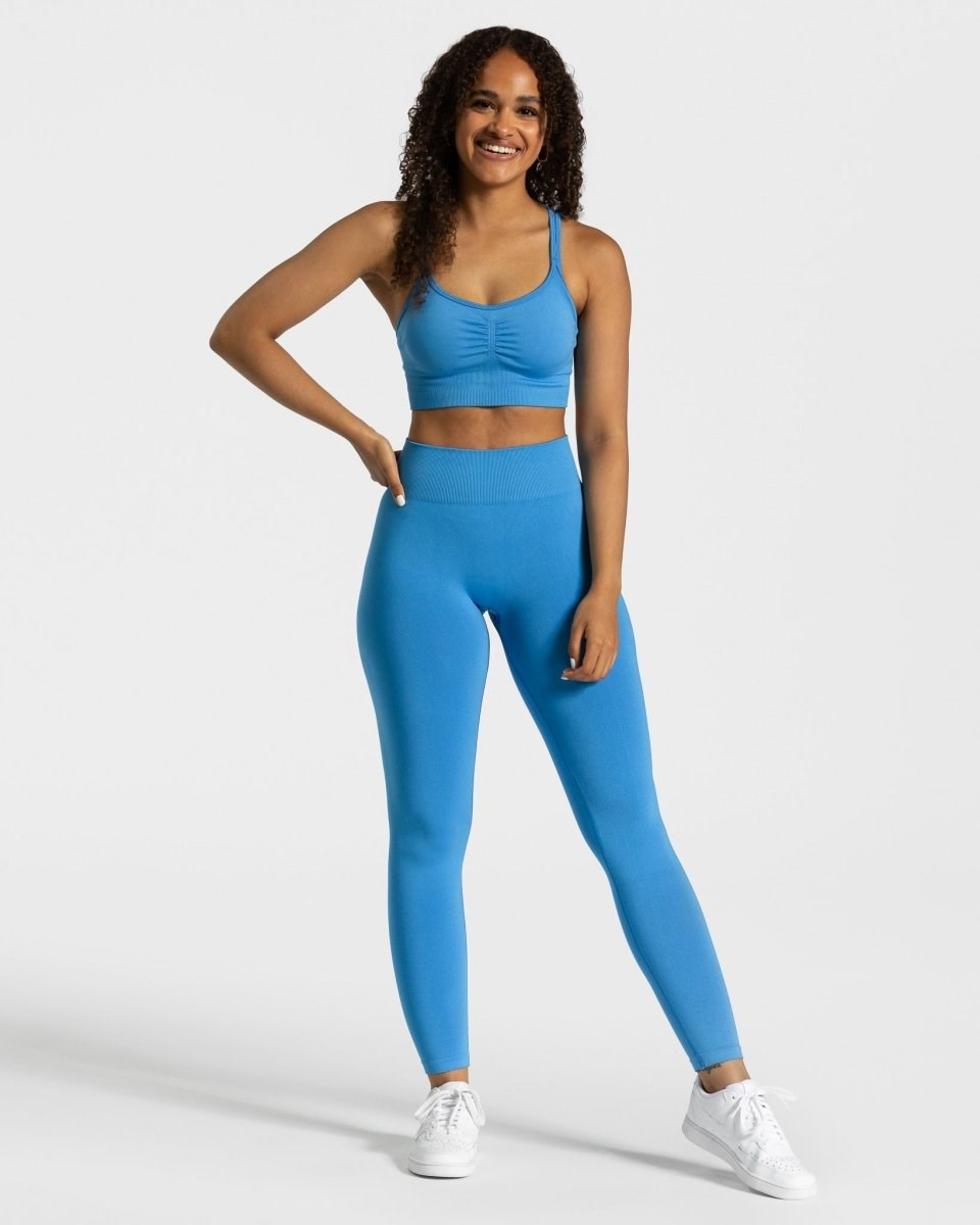 TEVEO Timeless Scrunch Leggings Blau | 017932FXQ