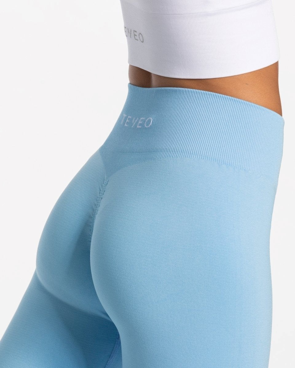 TEVEO Timeless Scrunch Leggings Blau | 362154ELY