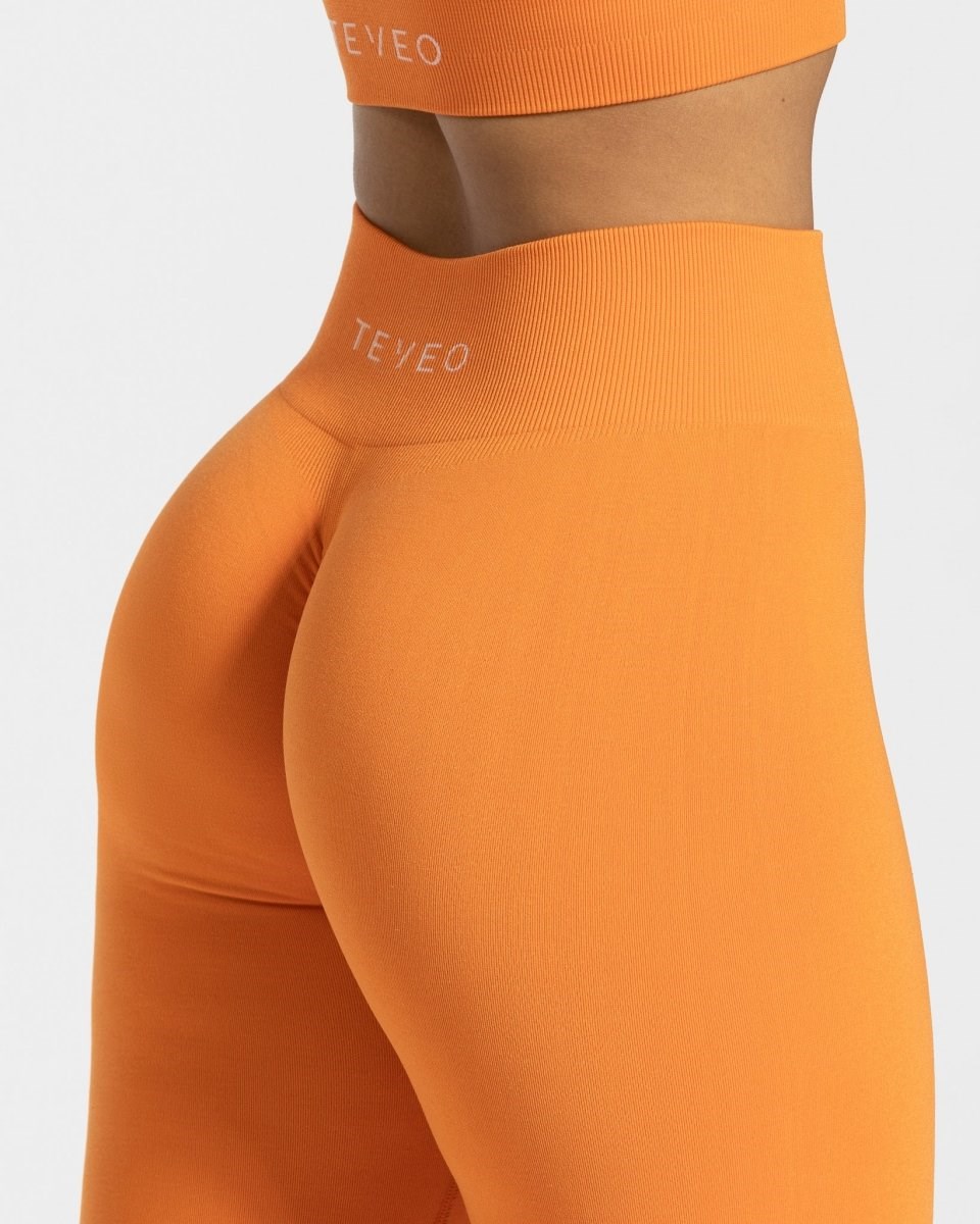 TEVEO Timeless Scrunch Leggings Orange | 329051MNQ