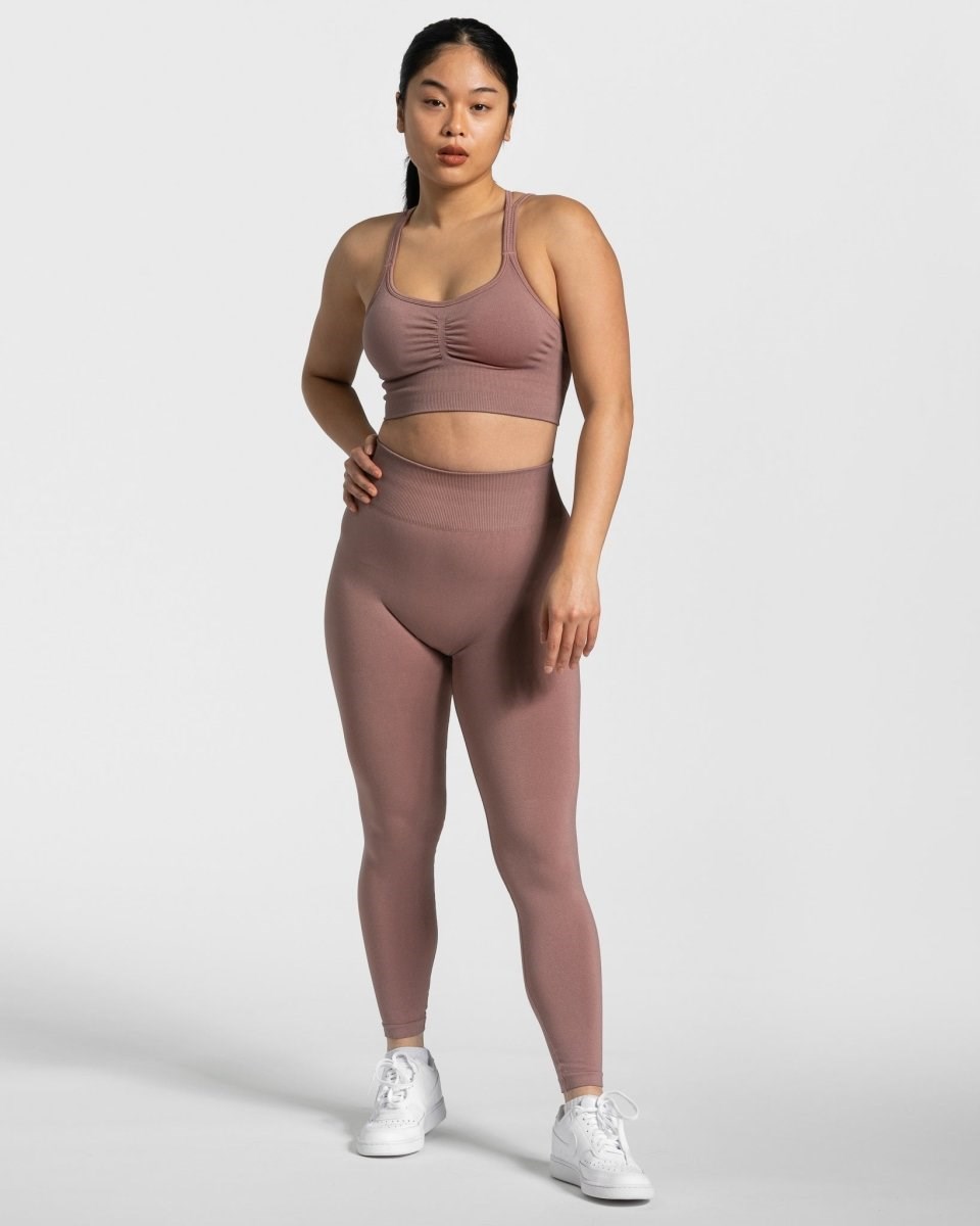 TEVEO Timeless Scrunch Leggings Rosa | 521376FAN