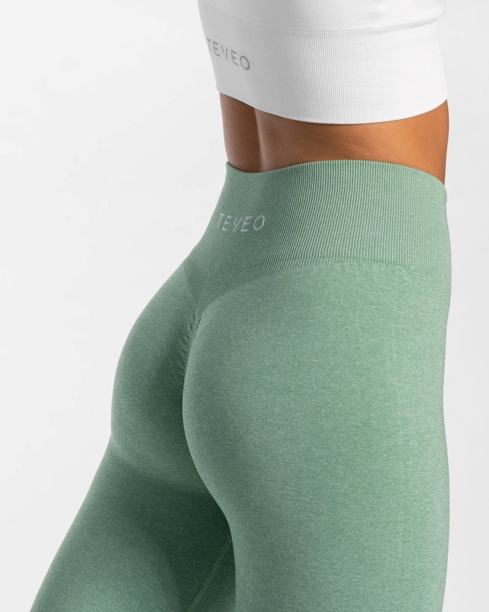 TEVEO Timeless Scrunch Leggings Salbei | 912563BUL