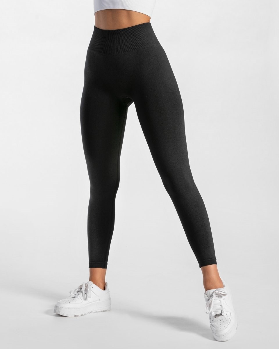 TEVEO Timeless Scrunch Leggings Schwarz | 126957IBO