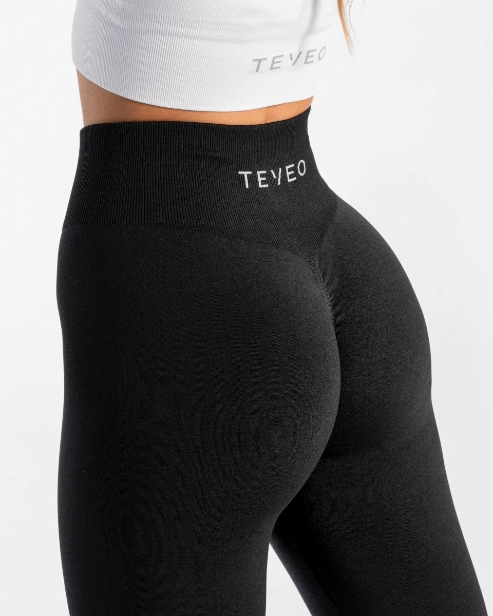 TEVEO Timeless Scrunch Leggings Schwarz | 126957IBO