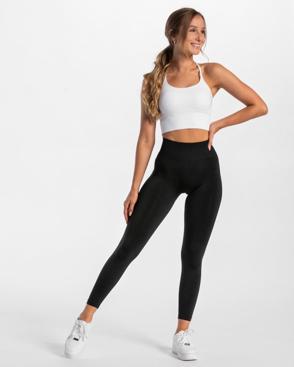 TEVEO Timeless Scrunch Leggings Schwarz | 126957IBO