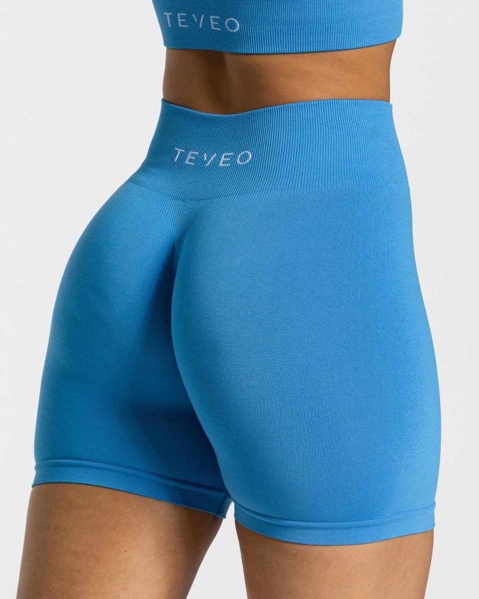 TEVEO Timeless Scrunch Shorts Blau | 689347CVW
