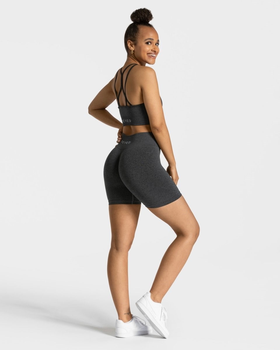 TEVEO Timeless Scrunch Shorts Dunkelgrau | 782694LMQ