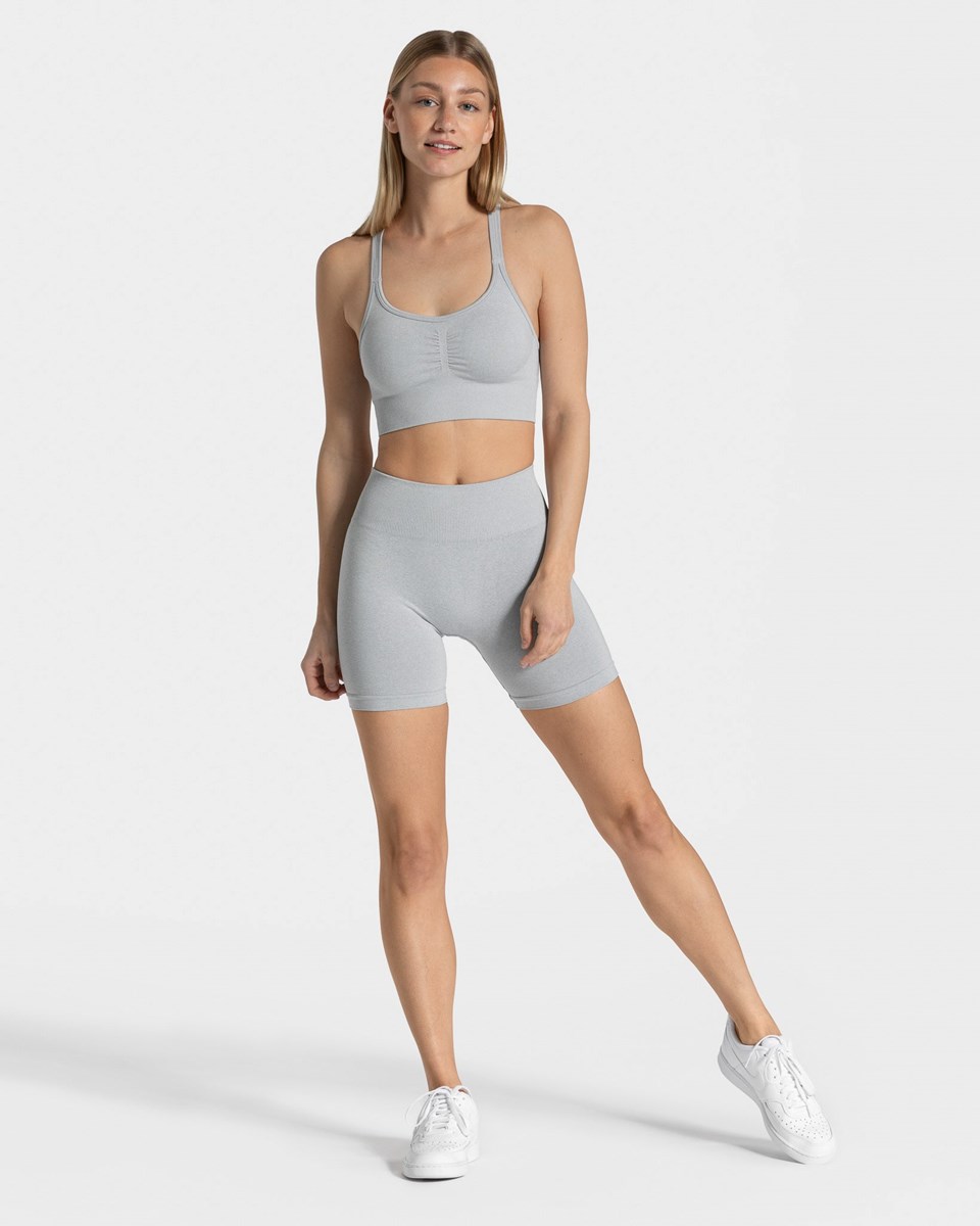 TEVEO Timeless Scrunch Shorts Hellgrau | 682713BHN