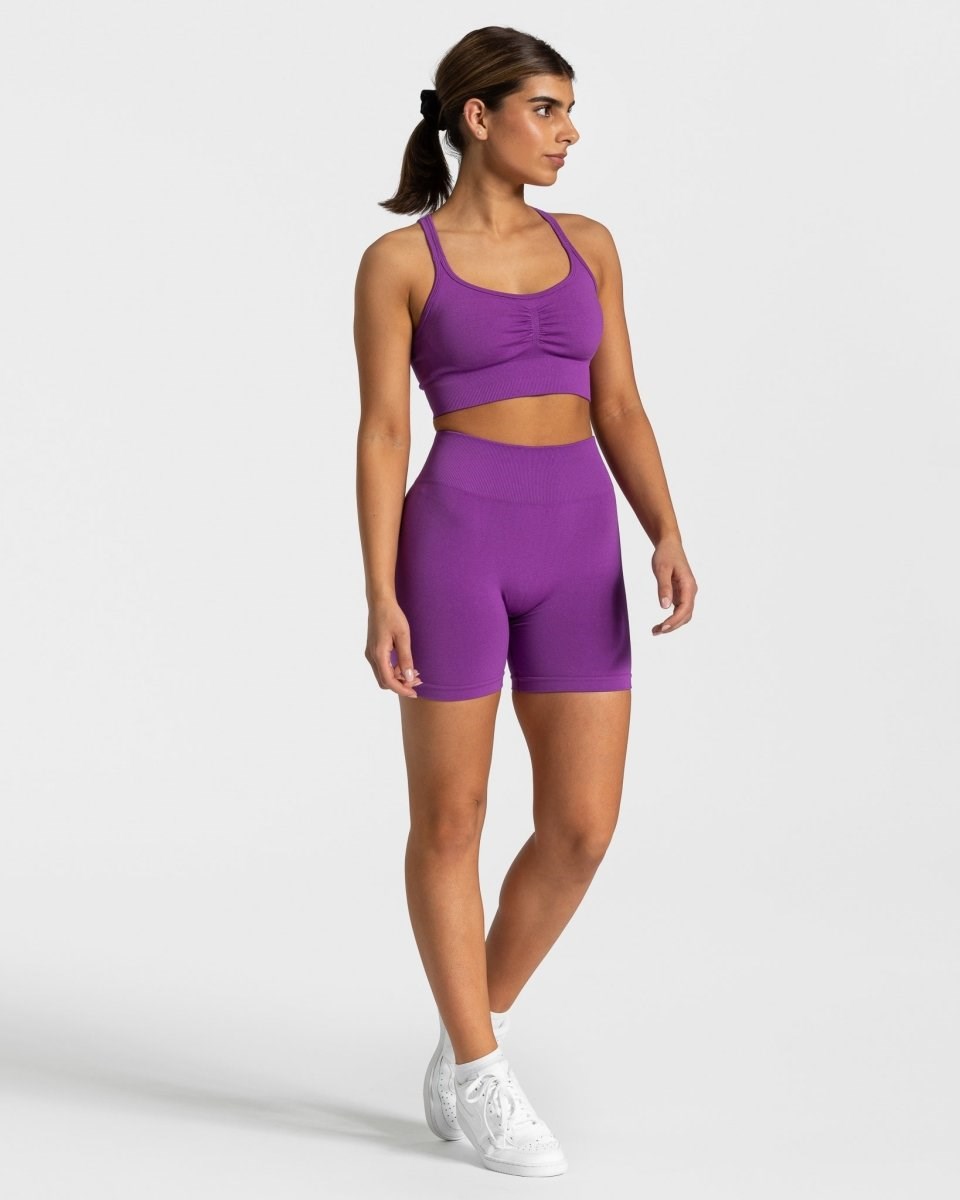 TEVEO Timeless Scrunch Shorts Lila | 698320CYO