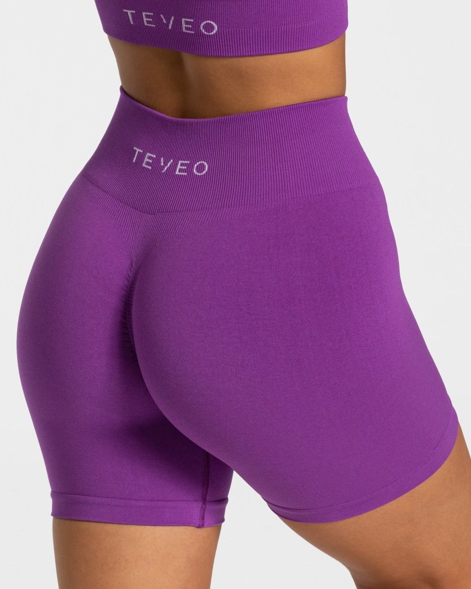 TEVEO Timeless Scrunch Shorts Lila | 698320CYO